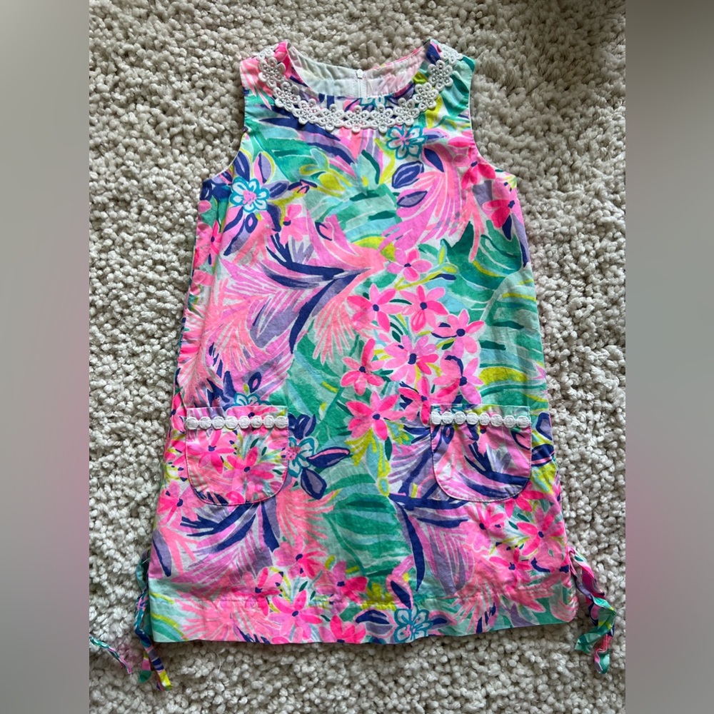 Girls Lilly Pulitzer Shift Dress Size 6 EUC